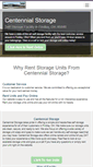 Mobile Screenshot of centennialstoragellc.com